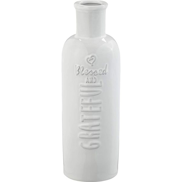 Vase - Blessed And Grateful (9.25")