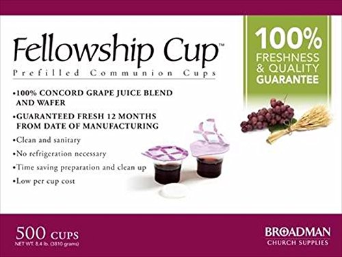 Communion-Fellowship Cup Prefilled Juice/Wafer (Box Of 500) (Pkg-500)